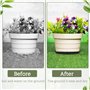 alwaiiz 20 Pièces Soucoupe Pot Fleur Rond, Plastique Dessous de Pot de Fleur avce 24 Pièces Étiquettes pour Plantes, Coupelle po