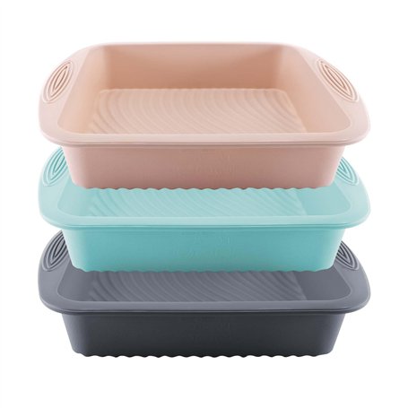 TOKSEO 3 Pièces Moule Carré Silicone