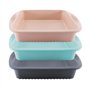 TOKSEO 3 Pièces Moule Carré Silicone