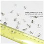 SAVITA 130 pièces ABC Lettre Charmes Mini Alphabet A-Z Alliage de Zinc Bracelet Collier Pendentifs pour la Fabrication de Bijoux