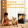 Chauffage d'appoint 2200W,80 ° Oscillation ECO Radiateur Electrique, PTC Thermostat et économie d'énergie, Protection Multiple, 