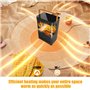 Chauffage d'appoint 2200W,80 ° Oscillation ECO Radiateur Electrique, PTC Thermostat et économie d'énergie, Protection Multiple, 