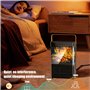Chauffage d'appoint 2200W,80 ° Oscillation ECO Radiateur Electrique, PTC Thermostat et économie d'énergie, Protection Multiple, 