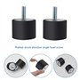 Create idea Lot de 4 amortisseurs M8 - 40 x 30 mm - Isolateur anti-vibrations - Mâle/femelle - Silencieux - Pour compresseurs d'