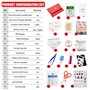 Yimai Trousse de Premiers Secours, Mini Kits de Survie Petite Trousse de Survie d'urgence 96 Pièces pour Voiture Maison Lieu de 
