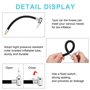 Xinzistar 20CM Gonfleur Pneu d'extension Cordon Adaptateur Schrader de Valve de Pneu Extension de Pompe Voiture Tube d'extension