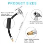Xinzistar 20CM Gonfleur Pneu d'extension Cordon Adaptateur Schrader de Valve de Pneu Extension de Pompe Voiture Tube d'extension