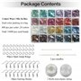Bala&Fillic 12/0 perles de rocaille de pour la fabrication de boucles d'oreilles, 24 couleurs 14400 pièces dans une boîte de min