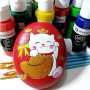 Artecho Ensemble de peinture acrylique 18 couleurs 59 ml avec 10 pinceaux, peinture imperméable, fournitures de base de peinture