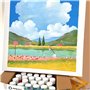 Artecho Ensemble de peinture acrylique 18 couleurs 59 ml avec 10 pinceaux, peinture imperméable, fournitures de base de peinture