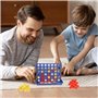 DERAYEE Puissance 4 - Jeux de Voyage et de Poche - Jeu Portable Amusant pour 2 Joueurs à Partir de 6 Ans(Bleu)