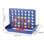 DERAYEE Puissance 4 - Jeux de Voyage et de Poche - Jeu Portable Amusant pour 2 Joueurs à Partir de 6 Ans(Bleu)