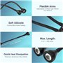 JJC Lampe à Bras Macro, Lampe LED pour Appareil Photo avec Batterie Rechargeable intégrée, CRI95+ 5600K 24000Lux 10 Niveaux de l