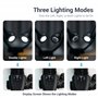 JJC Lampe à Bras Macro, Lampe LED pour Appareil Photo avec Batterie Rechargeable intégrée, CRI95+ 5600K 24000Lux 10 Niveaux de l