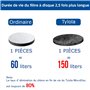 Pack de 6 filtres MicroDisc en fibre de carbone, pour bouteilles et carafes filtrantes compatibles Brita – réduit jusqu’à 98 % d