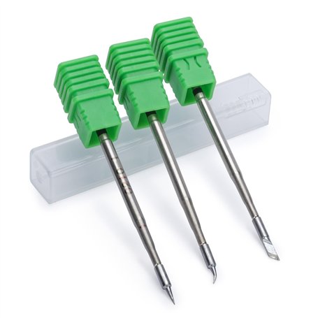 YIHUA C210 jeu de pointes de fer à souder 3 pièces (Type I/SI/K) pour station de soudage de précision YIHUA 982 vert