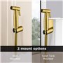 LOSCHEN Kit de pulvérisateur mural pour bidet pour toilettes, pulvérisateur manuel Fixation WC en acier inoxydable pour animaux 