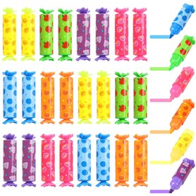 SULOLI 24pcs Surligneur Pastel Stylo Mini Fluo Surligneurs Feutres Coloriage Enfants Bonbon Surligneurs pour Maison Scolaire