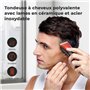 ELEHOT-Store Tondeuse à Cheveux 2000mAh Batterie, Tête en Titane et Lame en Céramique Tondeuse Barbe, IPX6 Kit Tondeuse Dégradé 