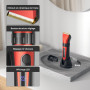 ELEHOT-Store Tondeuse à Cheveux 2000mAh Batterie, Tête en Titane et Lame en Céramique Tondeuse Barbe, IPX6 Kit Tondeuse Dégradé 