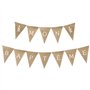 Banderole “Mon BAPTÊME” Bannière Toile de Jute Fanion Drapeau Triangle Banner Décoration Suspendre pour Baptême Garçon Fille