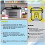 Vpcok Direct Machine à crème glacée 2 L avec compresseur 150 W Auto-réfrigérante, 4 Modes, Écran LED, Minuterie réglable tactile