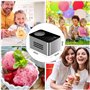 Vpcok Direct Machine à crème glacée 2 L avec compresseur 150 W Auto-réfrigérante, 4 Modes, Écran LED, Minuterie réglable tactile