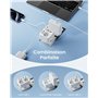 LENCENT Adaptateur Prise USA Américaine Canada, Prise Française avec 3 Ports USB et 1 Port USB-C adapté aux États-Unis Mexique T