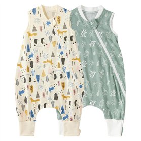 Duomiaomiao Lot de 2 gigoteuses pour bébé avec pieds