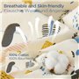 Duomiaomiao Gigoteuse d'hiver pour bébé - Tog 2,5 - 18 à 36 mois - 100 % coton - Couverture portable pour nouveau-né - Panda