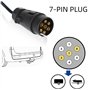 Uten Feux Arriere Remorque avec D'immatriculation Lamp universel 12V 7.5m Pour RV Carav