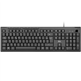 Rii Clavier AZERTY Filaire pour PC/Portable - USB 1.4m