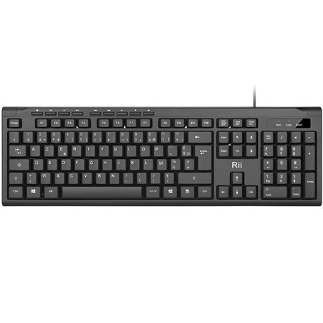 Rii Clavier AZERTY Filaire pour PC/Portable - USB 1.4m