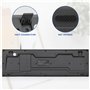 Rii Clavier AZERTY Filaire pour PC/Portable - USB 1.4m, Etanche, Silence, Touches Larges, Multi-OS (Windows/Linux/Mac) - Noir