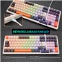 Rii Clavier Mécanique de Jeu Mécanique sans Fil avec pavé Numérique,3 Modes(2.4 GHz/Bluetooth/Filaire),Rétroéclairage LED,Interr