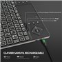 Rii Clavier sans Fil Bluetooth - 3 Canaux, Mini Clavier Portable Rétroéclairé Rechargeable Silencieux, Clavier AZERTY Français p