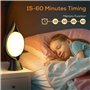 KICLBD Lampe lumière du jour, lampe de luminothérapie 10000 Lux lumière du jour avec 3 couleurs de lumière,4 minuteries,5 intens
