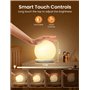 Veilleuse Enfant Rechargeable, Veilleuse Bébé avec Minuterie 1H | Dimmable | Contrôle Toucher | 8 Changements de Lumière | Recha