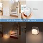 Veilleuse LED, Lot de 2 Veilleuse Detecteur de Mouvement Avec 3 Modes de Couleur (Chaud et Blanc et Mixte), Veilleuse Rechargeab