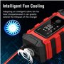 Husgw Chargeur Batterie Moto 6A 12V, Chargeur de Batterie Voiture avec Écran LCD, Multi-Protection Chargeur Batterie avec Répara