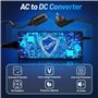 UOHHBOE 10A 120W AC à DC Adaptateur Converter 220V 12V Transformateur Électriques Prise d'Allume Cigare de Voiture 100-240V Char