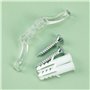 Create idea 10 Pièces Taquets de Cordon de Store Cordon Taquets Stores en Plastique Transparent Enrouleurs de Corde avec Vis pou
