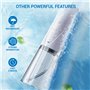 Hydropulseur buccal rechargeable - Nettoyeur dentaire électrique portable de 250 ml - 3 modes et 4 buses de rechange - Hydropuls