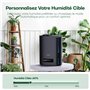 CONOPU Humidificateur d'Air à Ultrasons 6L, Humidificateur d'Air Chambre Silencieux avec Trois Modes et Fonction Température Con
