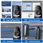 2 In 1 Type C&A Pointeur Laser, Télécommande PowerPoint Sans Fil 2.4 GHz avec Pointeur Laser Puissant, Zapette Présentation Roug