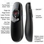 2 In 1 Type C&A Pointeur Laser, Télécommande PowerPoint Sans Fil 2.4 GHz avec Pointeur Laser Puissant, Zapette Présentation Roug