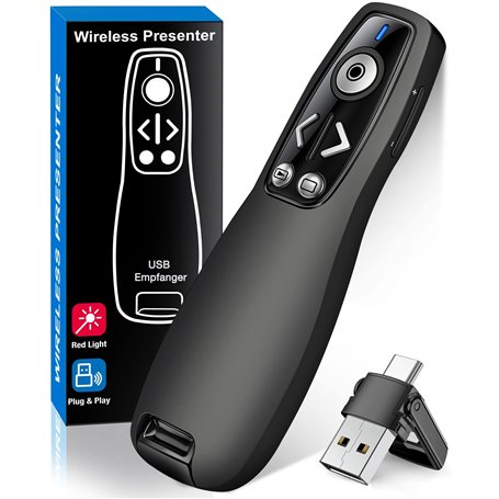 HELLCOOL USB C Télécommande de Présentation sans Fil
