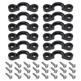 Be In Your Mind Lot de 12 boucles de pont de kayak en nylon avec 24 vis pour kayak canoë pièces de rechange