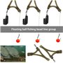 Create idea 10pcs Anti-emmêlement Plates-Formes de Pêche à la Carpe avec Émerillons Système Anti-nouage Courbure Latérale Pivota