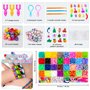 30 Couleurs Bricolage Elastique Bracelet avec Perle de Crochet S Clip en 40 Boîtes
